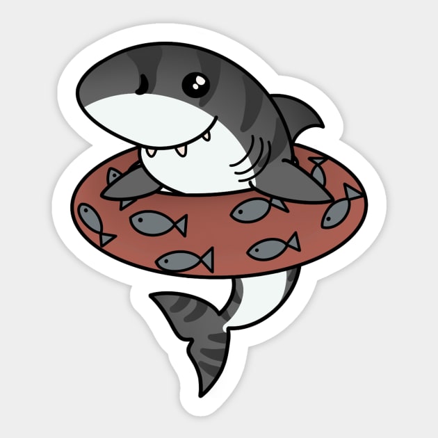 Kawaii Shark, Love Sharks Sticker by logiamerch